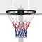Black Basketball Rim with Net and Accessories Kit 18” Metal Frame for Indoor or Outdoor Play
